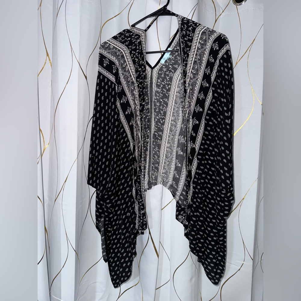 Black and white cardigan